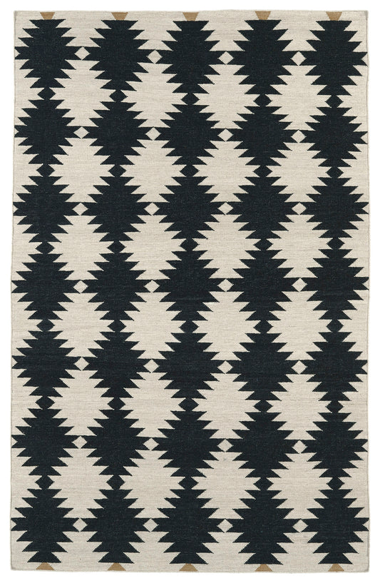 Kaleen Nomad Collection NOM02-02 Black Area Rug 8' x 8'