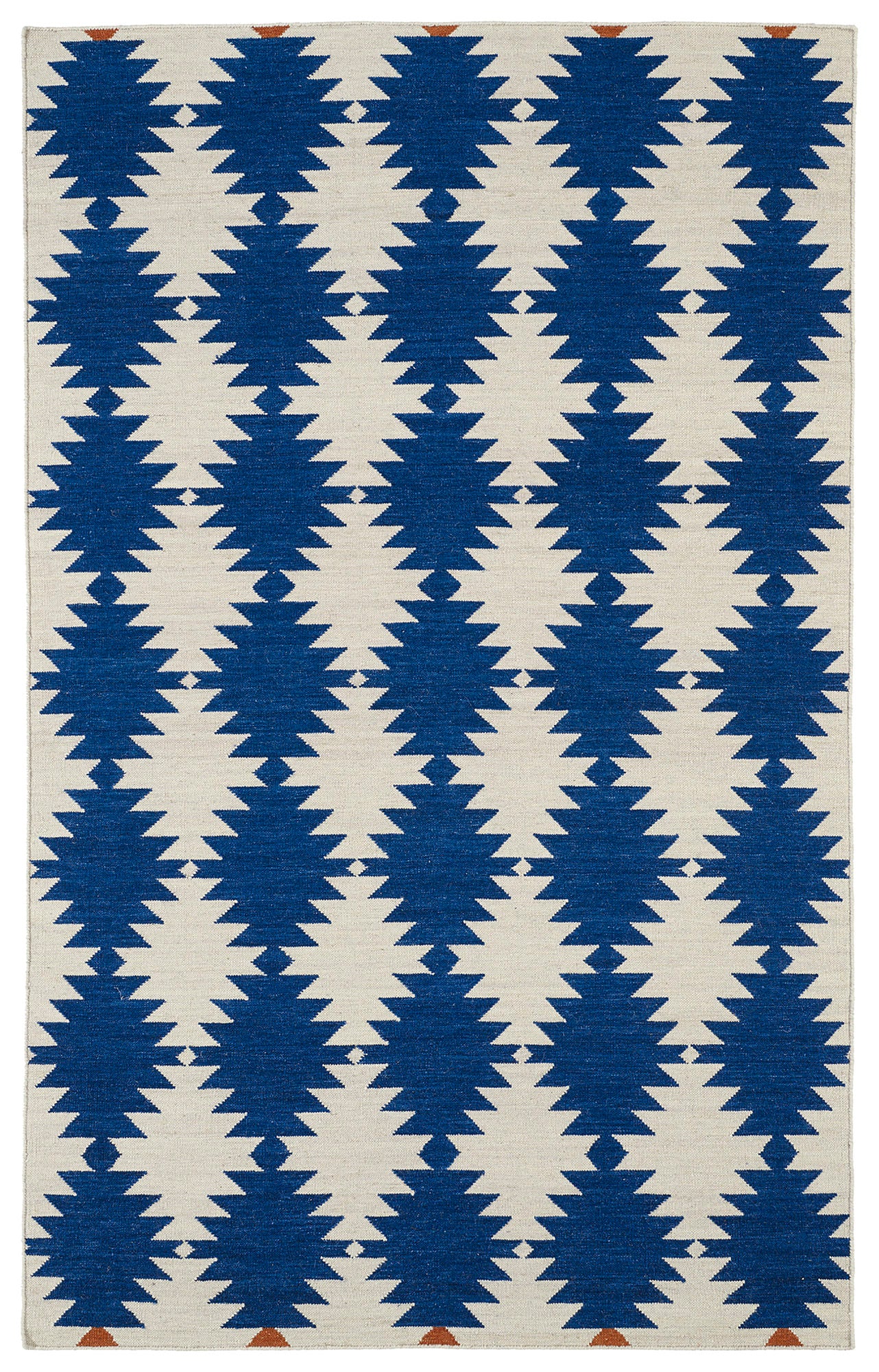 Kaleen Nomad Collection Bright Navy Area Rug 3'6" x 5'6"