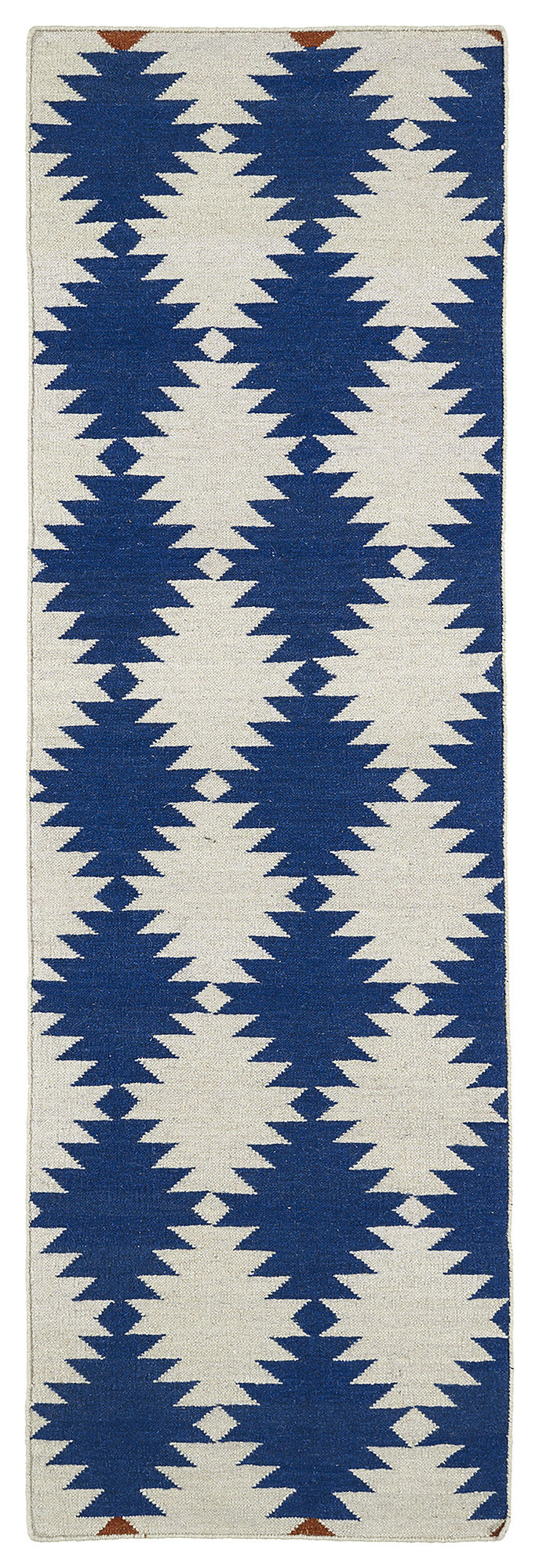 Kaleen Nomad Collection Bright Navy Runner 2'6" x 8'