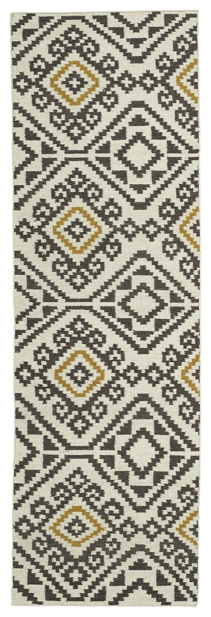 Kaleen Nomad Collection Light Charcoal Throw Rug 2' x 3'