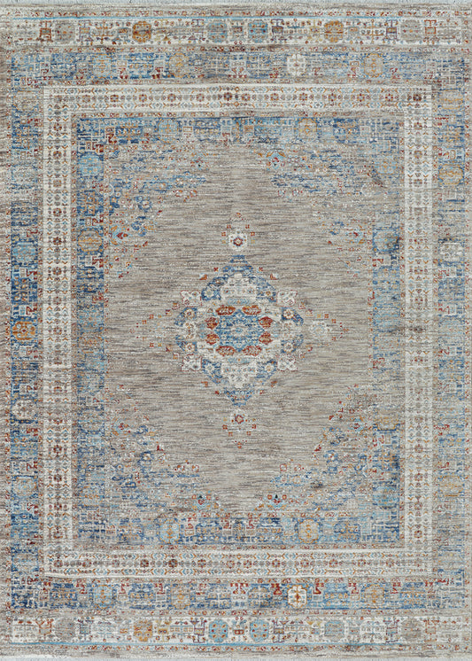 Couristan Nostalgia Hamadan Denim Tawny Rug 5'3" x 7'6"