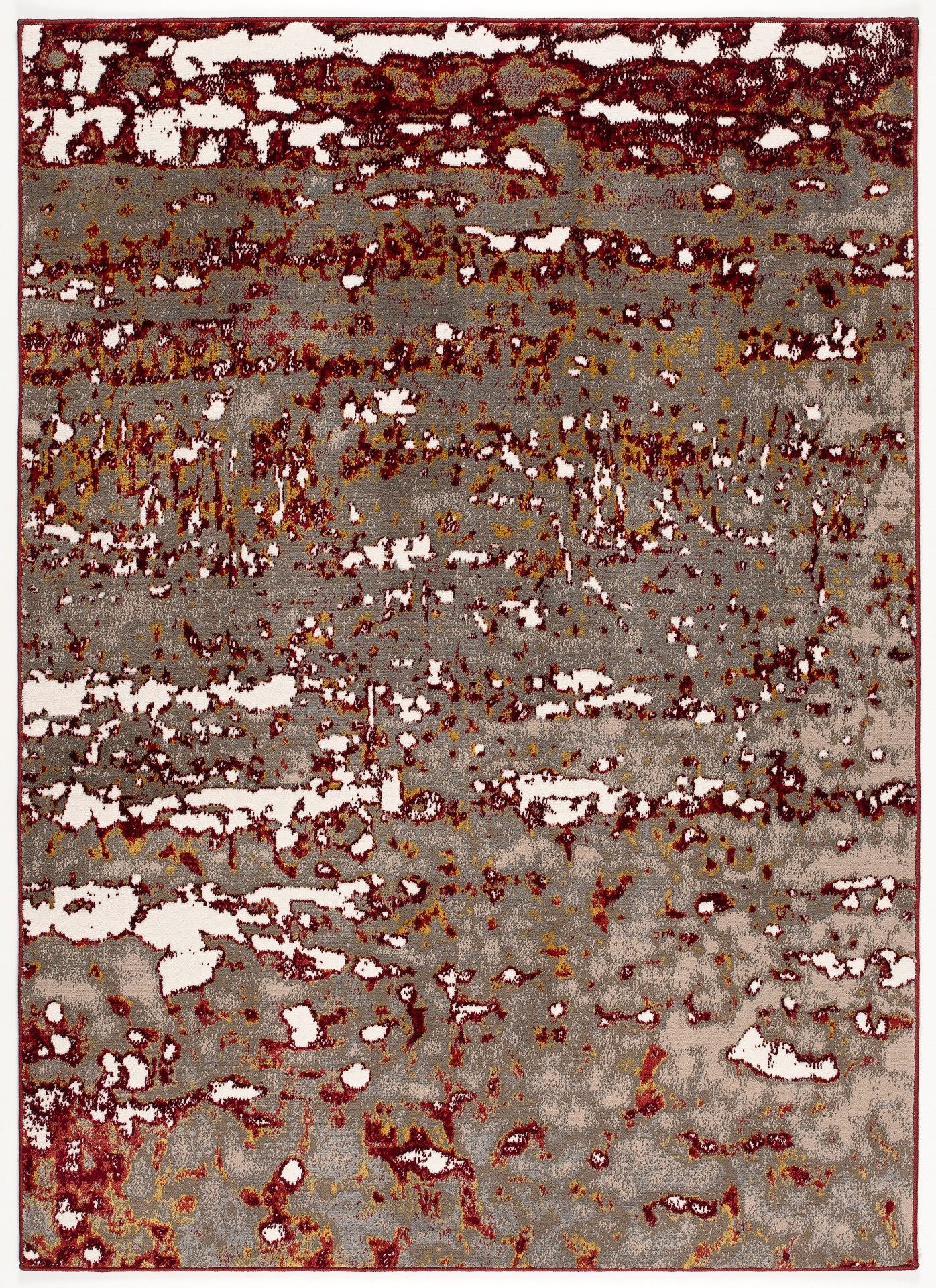 Nubuck-Nu423-Red-4.4 X 5.11 Area Rug
