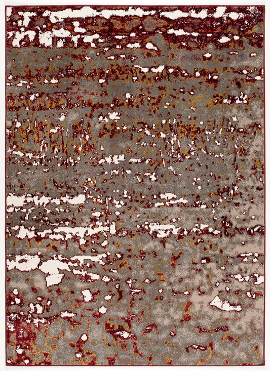 Nubuck-Nu423-Red-4.4 X 5.11 Area Rug