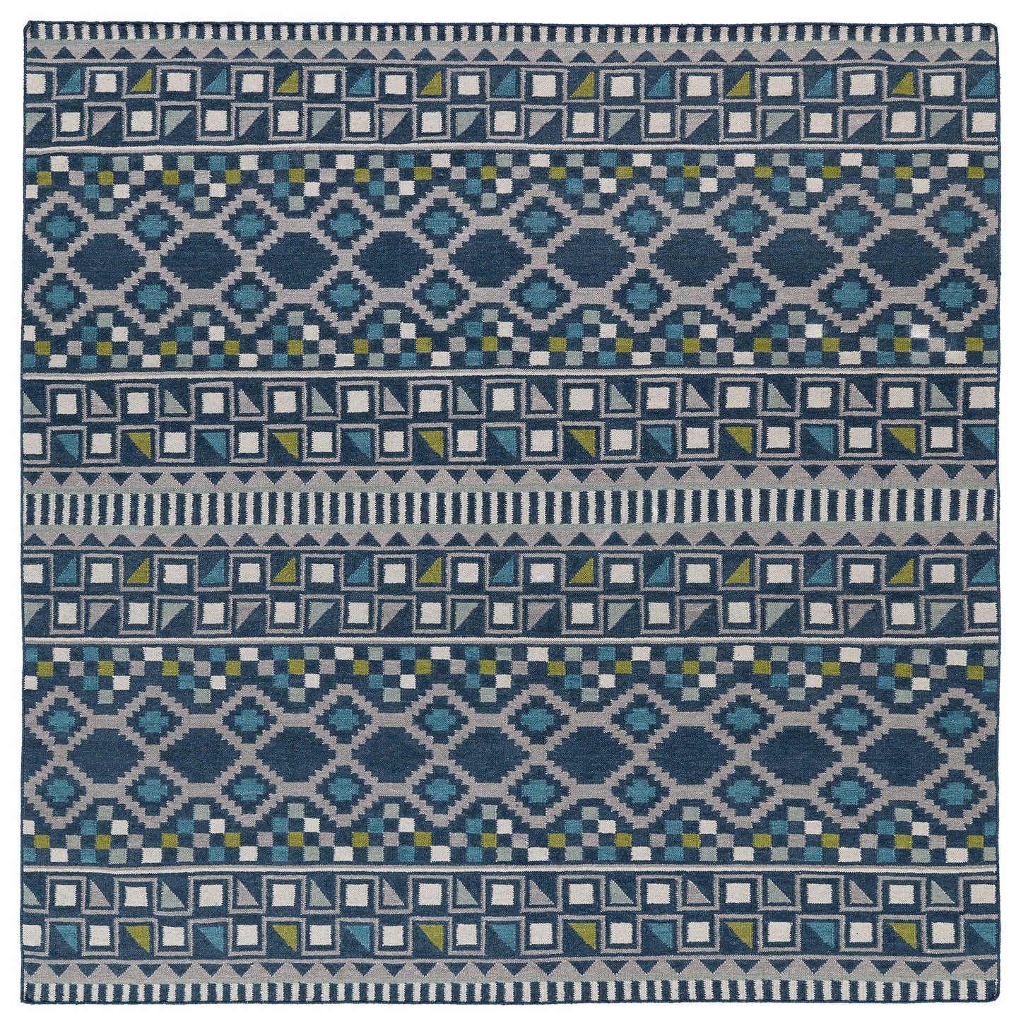 Kaleen Nomad Collection Dark Blue Runner 2'6" x 8'