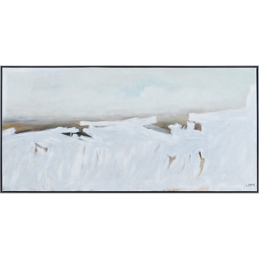 Lynch Blanche Rectangular Canvas - Wrapped 60 X 30 X 2