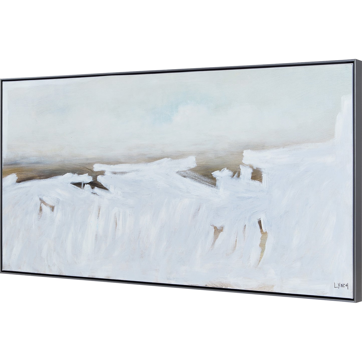 Lynch Blanche Rectangular Canvas - Wrapped 60 X 30 X 2