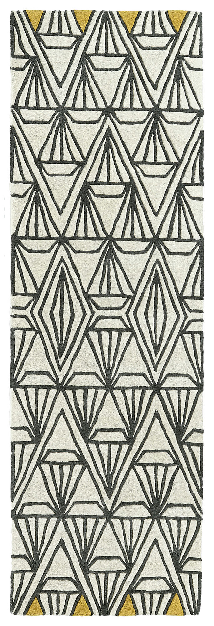 Kaleen Origami Collection ORG01-01 Ivory Runner 2'6" x 8'