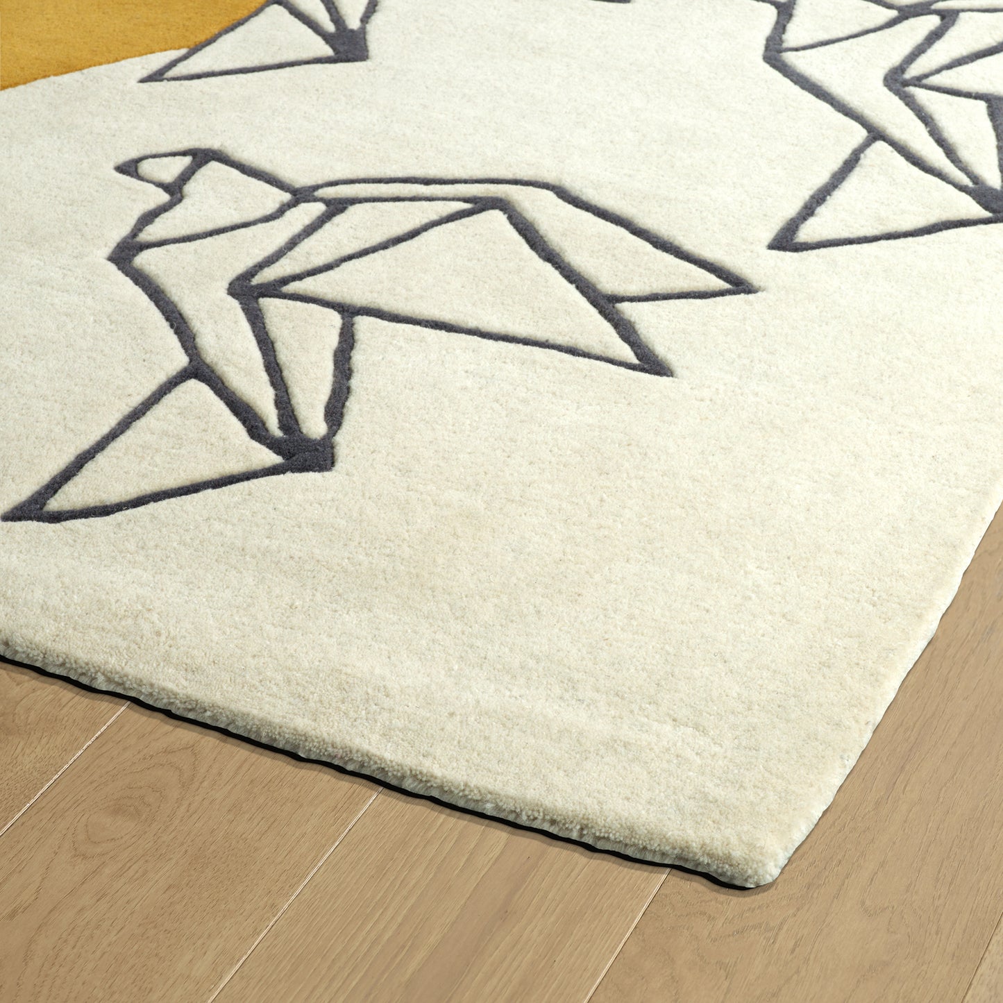Kaleen Origami Collection ORG02-01 Ivory Runner 2'6" x 8'