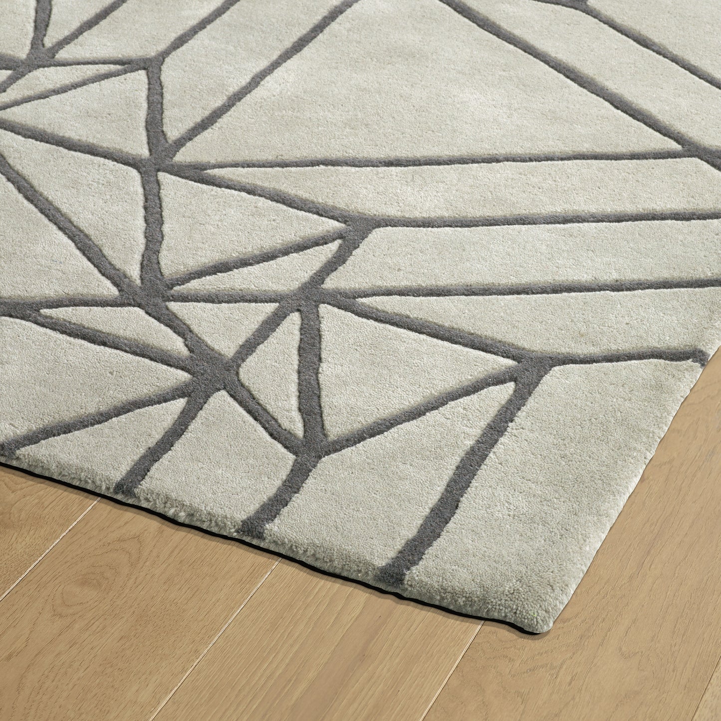 Kaleen Origami Collection Bright Mint Area Rug 3'6" x 5'3"