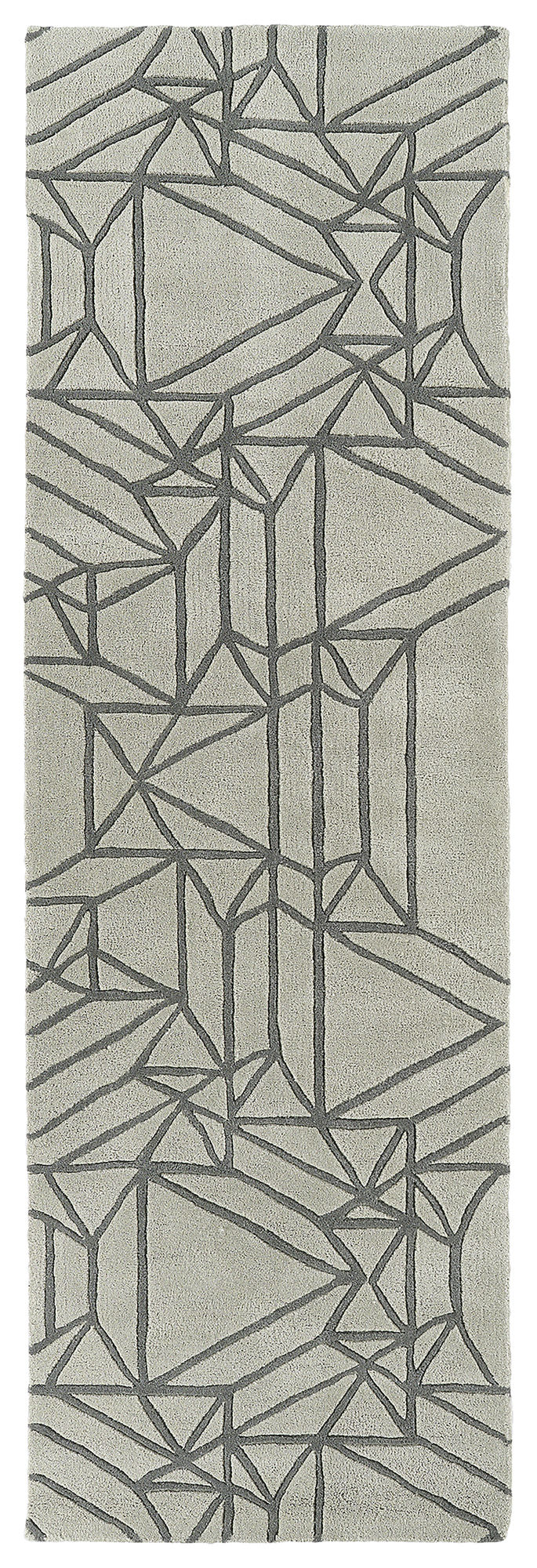 Kaleen Origami Collection Bright Mint Throw Rug 2' x 3'