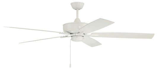 60" Outdoor Super Pro White finish, White Blades