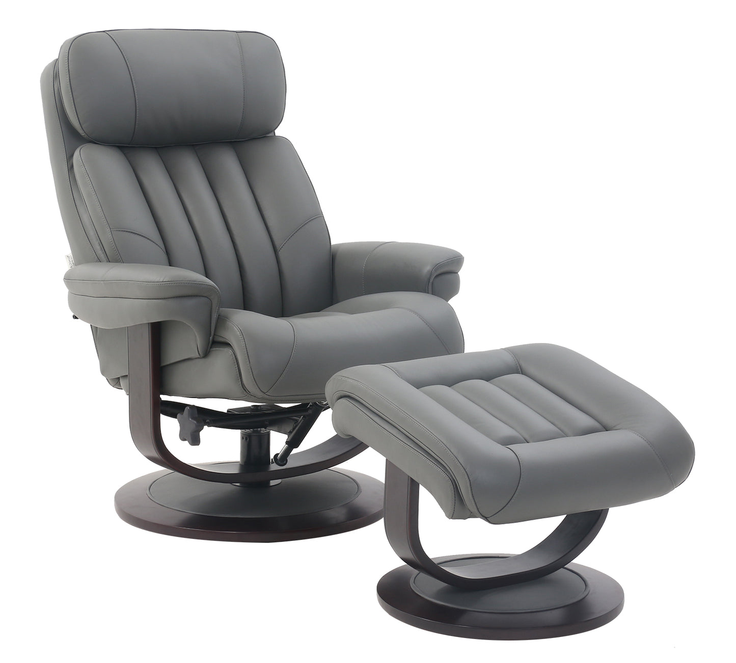 15-3709 Oakleigh Swivel Pedestal Recliner, Marlene Gray