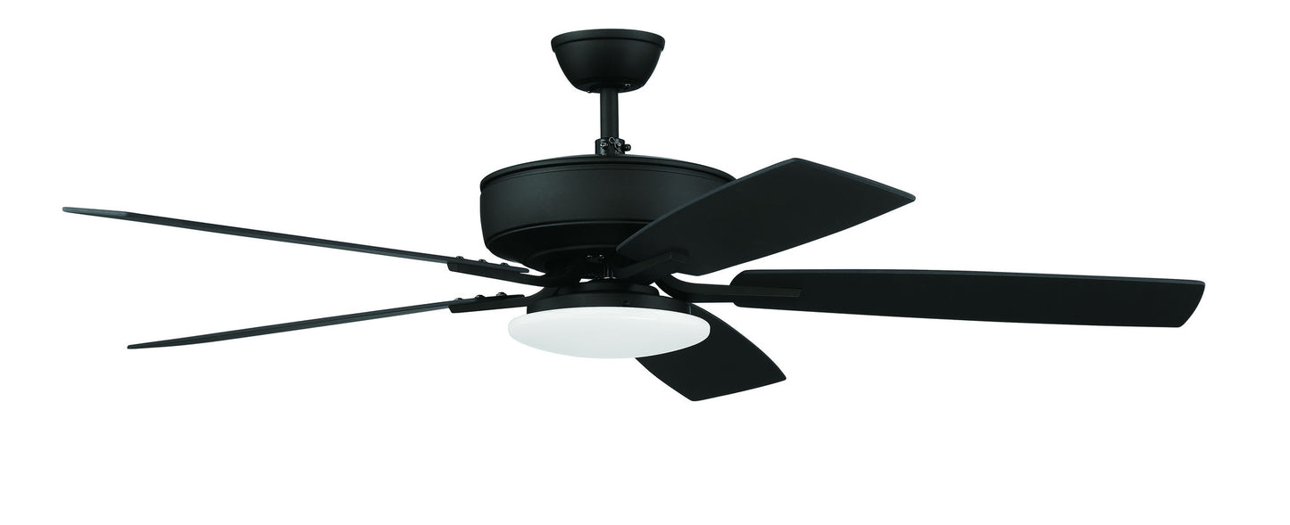 52" Pro Plus Fan with Low Profle Light Kit and Blades in Espresso