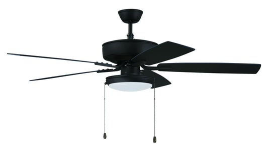 52" Pro Plus Fan with Slim Pan Light Kit and Blades in Espresso