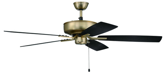 52" Pro Plus Fan with Blades in Satin Brass
