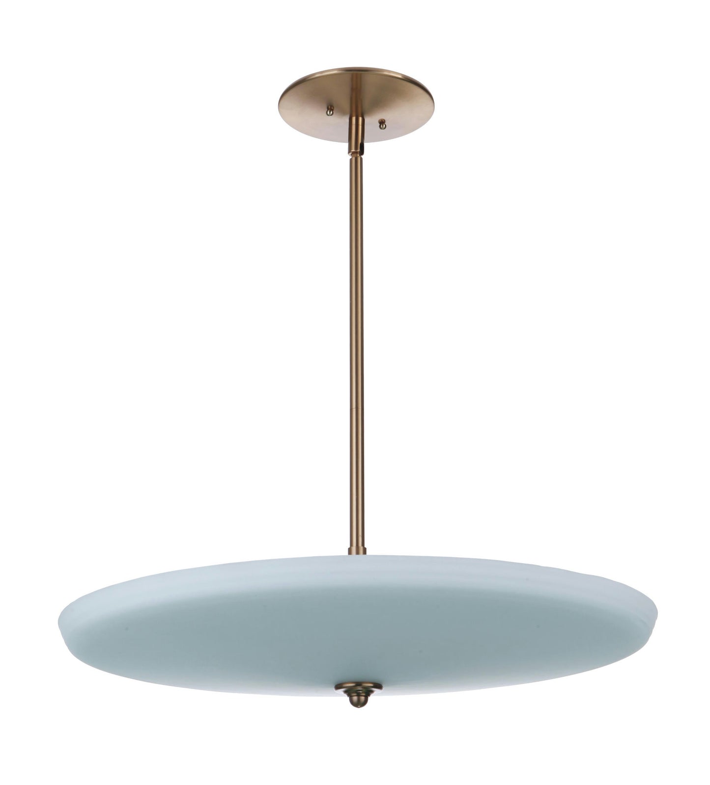 5 Light Pendant, Satin Brass