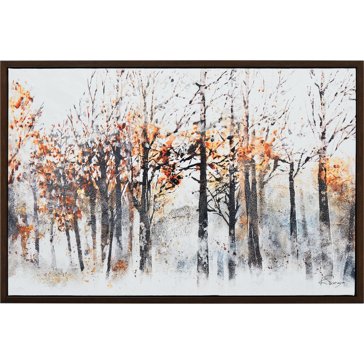 K.Sizaya Rainn Rectangular Canvas - Wrapped 24 X 36 X 1.5