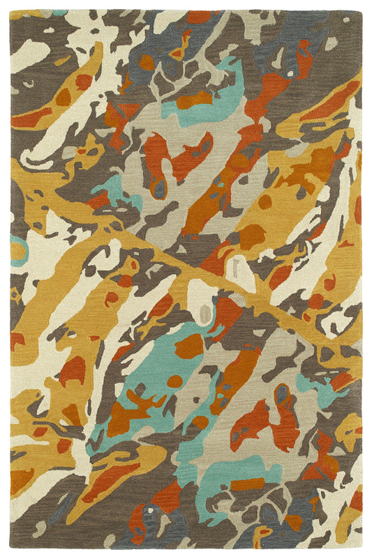 Kaleen Pastiche Collection Bright Multi Area Rug 8' x 10'
