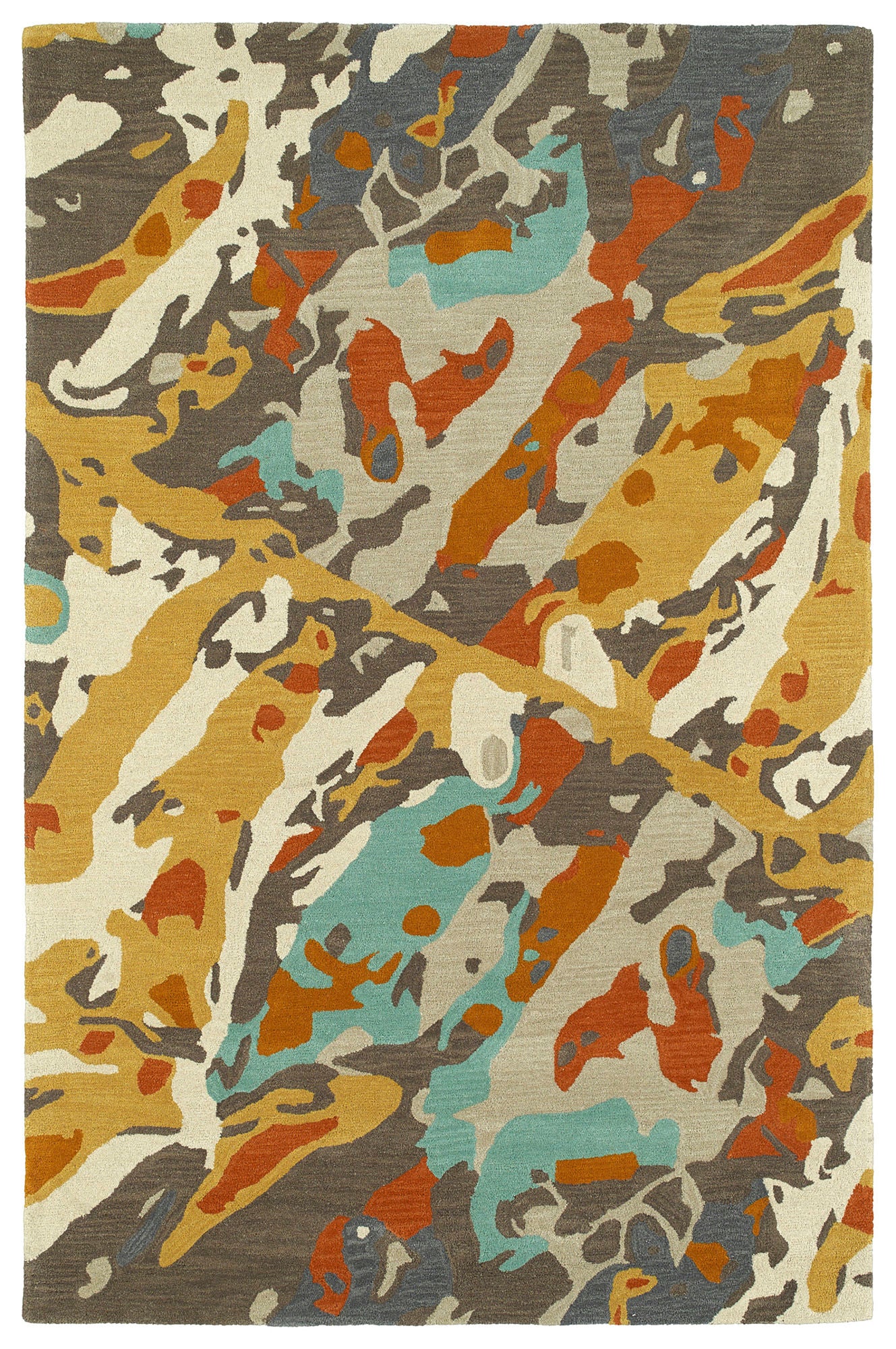 Kaleen Pastiche Collection Bright Multi Throw Rug 2' x 3'