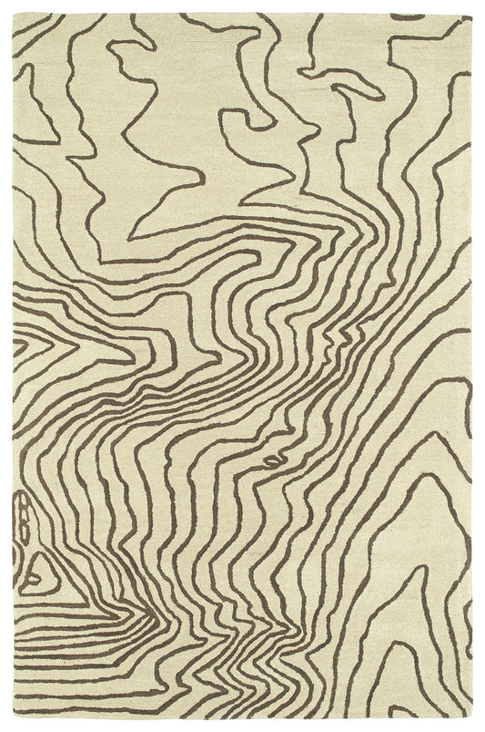 Kaleen Pastiche Collection Light Brown Area Rug 5' x 7'9"