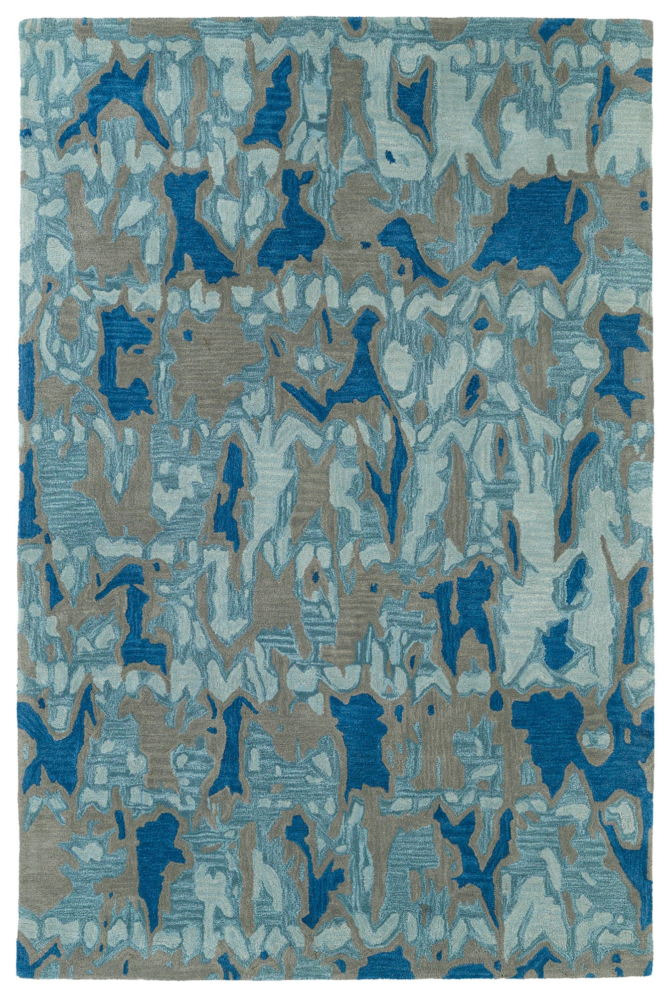 Kaleen Pastiche Collection Light Blue Throw Rug 3' x 5'