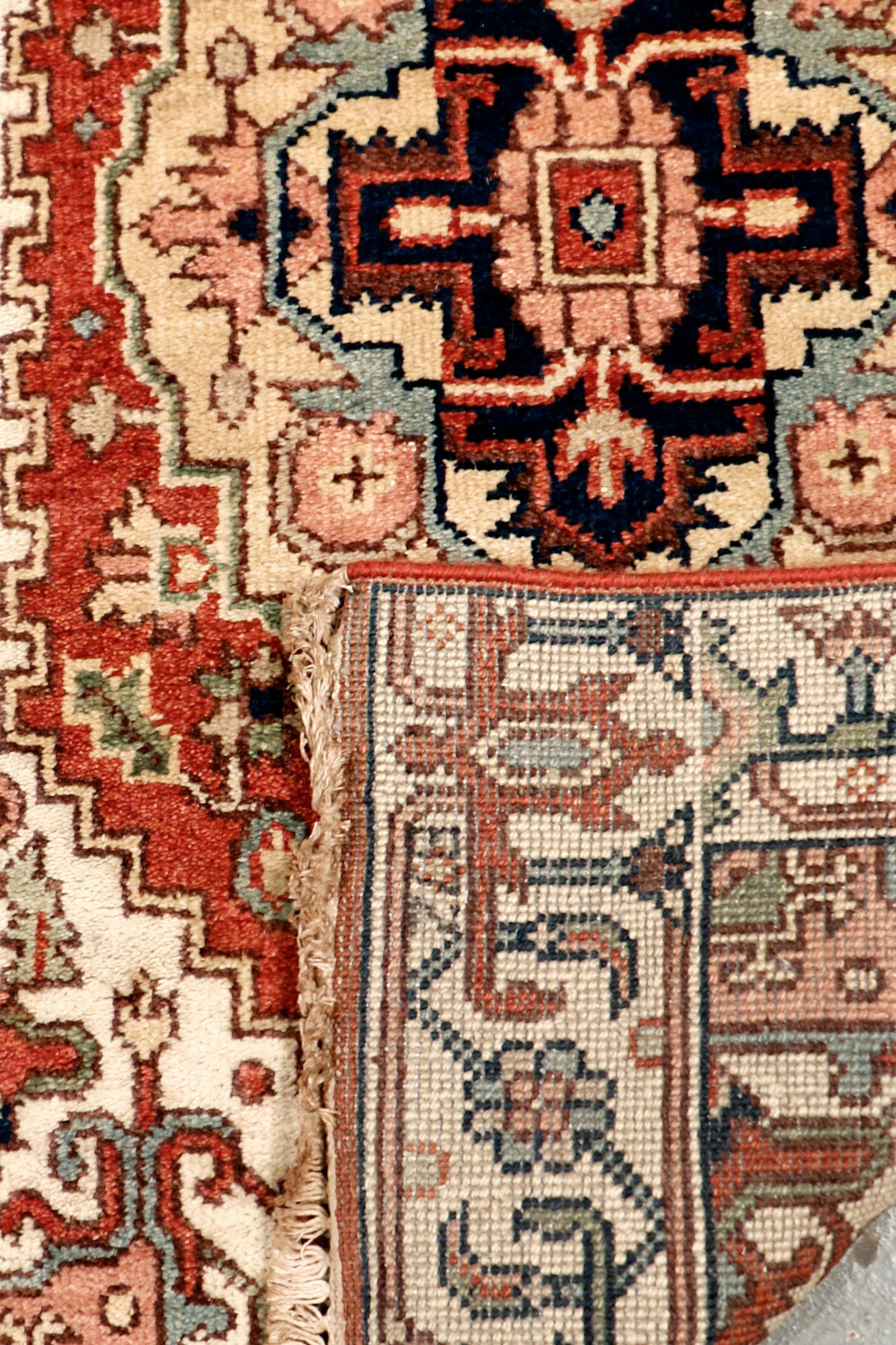 Pasargad Home Serapi Collection Hand-Knotted Rust Wool Area Rug - 2'8" X 10'0"