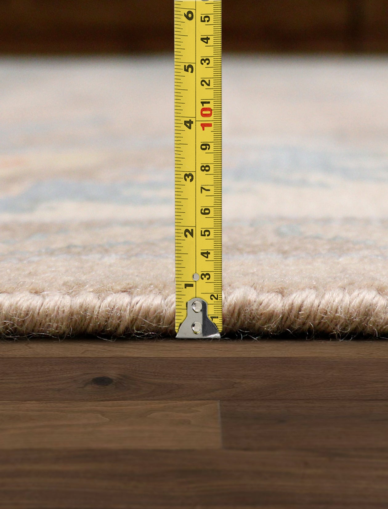 Pasargad Home Oushak Collection Beige Wool Area Rug 9'1" X 11'11"