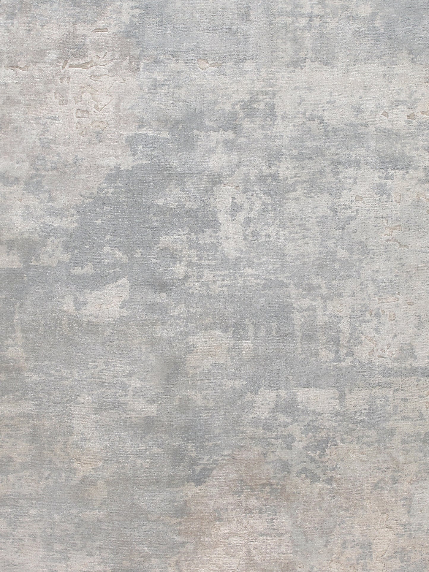 Pasargad Home Beverly Collection Silver/ Blue Bamboo Silk Area Rug 10'0" X 14'0"