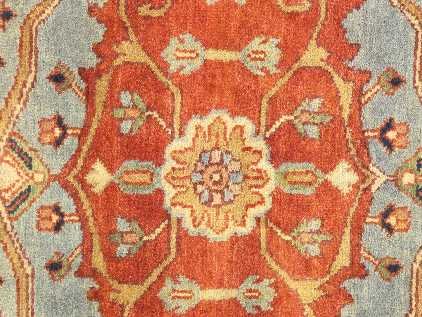 Pasargad Home Serapi Collection Hand-Knotted Rust Wool Area Rug - 10'1" X 13'11"