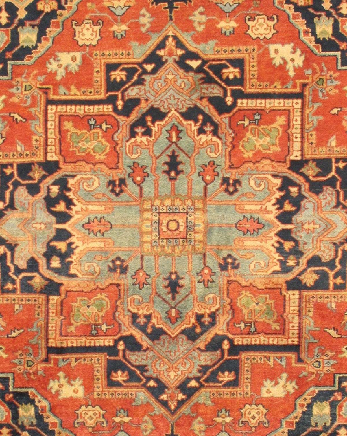 Pasargad Home Serapi Collection Rust Wool Area Rug 5'9" X 9'5"