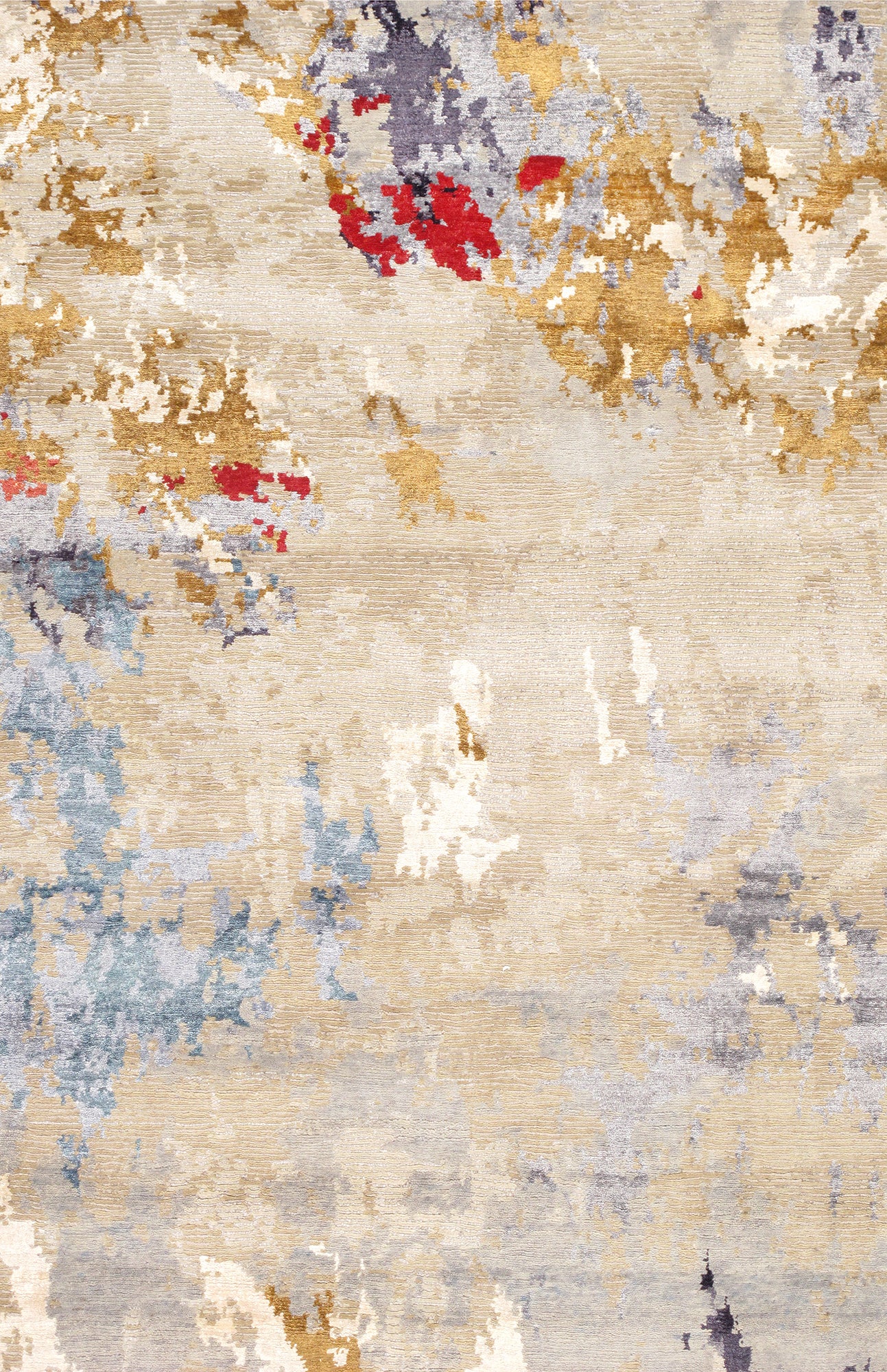 Pasargad Home Modern Collection Multi Bsilk & Wool Area Rug - 10'0" X 13'9"