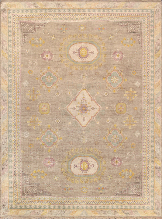Pasargad Home Khotan Collection Hand-Knotted Camel Wool Area Rug - 12'0" X 18'0"