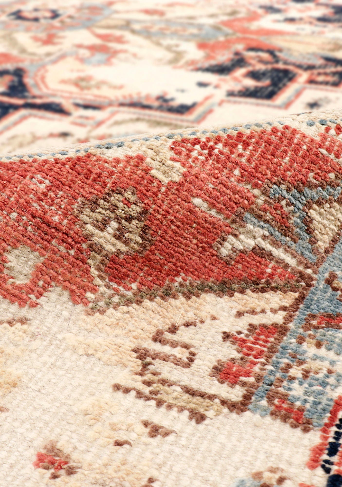 Pasargad Home Serapi Collection Hand-Knotted Ivory Wool Area Rug - 8'3" X 10'0"