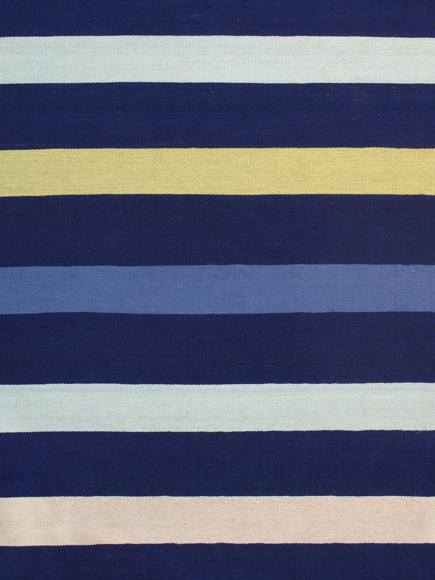Pasargad Home Hampton Collection Blue Polypropylene Area Rug 4'0" X 6'0"