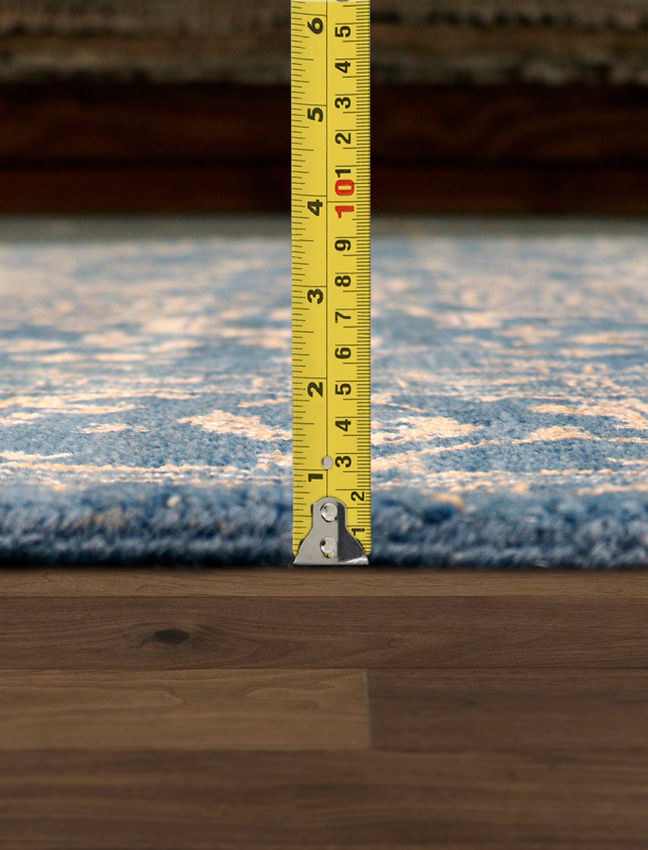 Pasargad Home Transitional Collection Blue Bamboo Silk & Wool Rug 4'1" X 6'2"