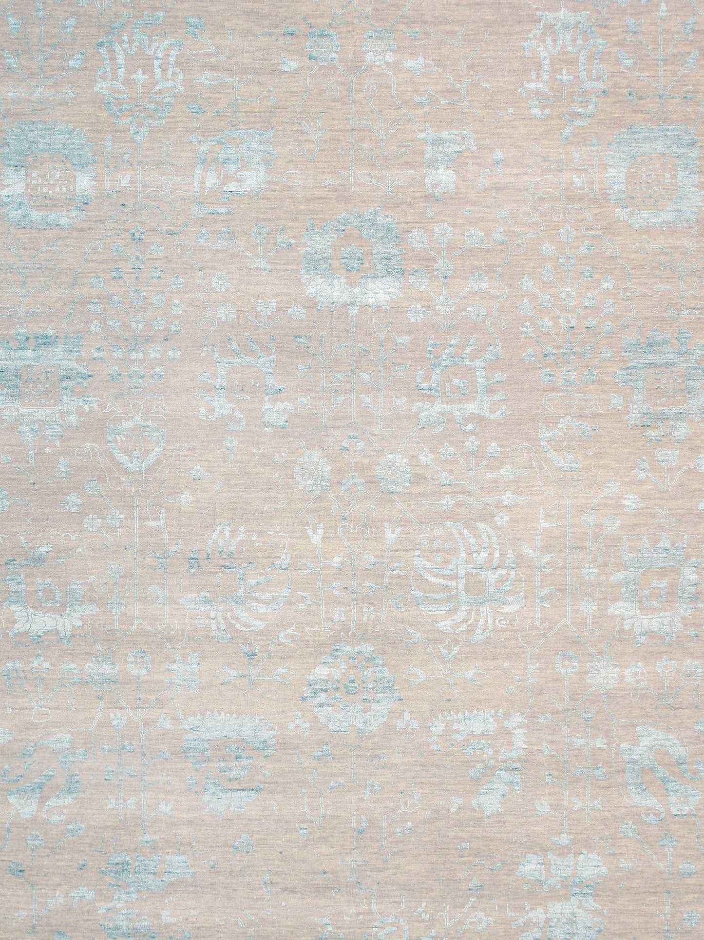 Pasargad Home Transitional Collection Silver Area Rug 9'0" X 11'10"