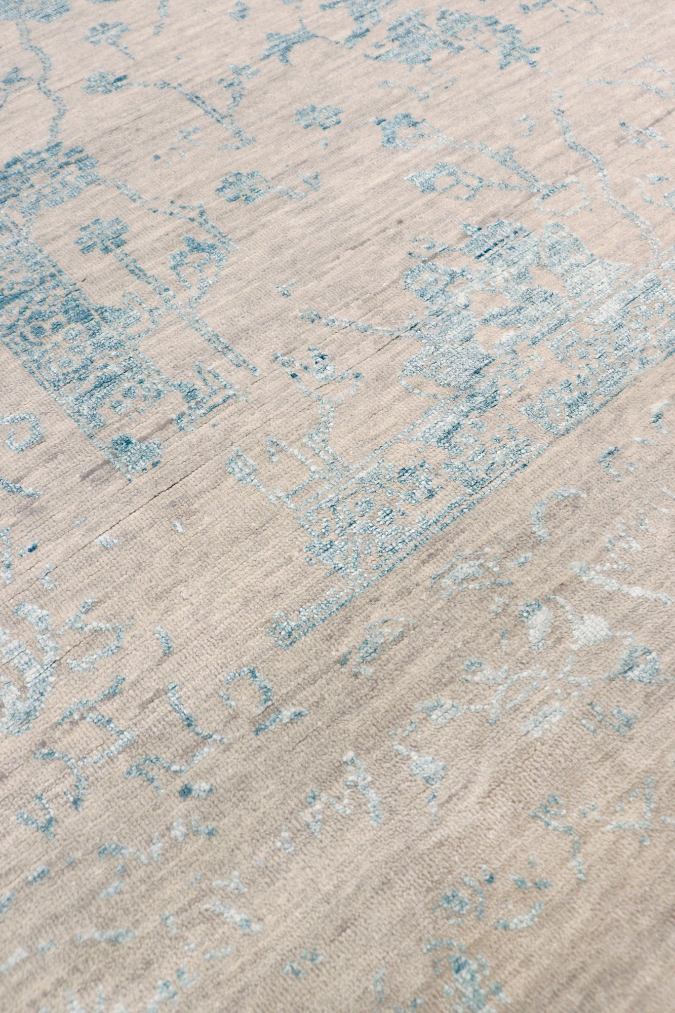 Pasargad Home Transitional Collection Silver Area Rug 9'0" X 11'10"