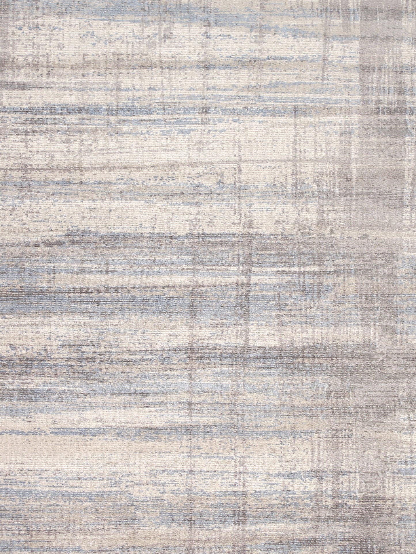Pasargad Home Modern Collection Silver Bamboo Silk & Wool Area Rug 9'0" X 12'0"