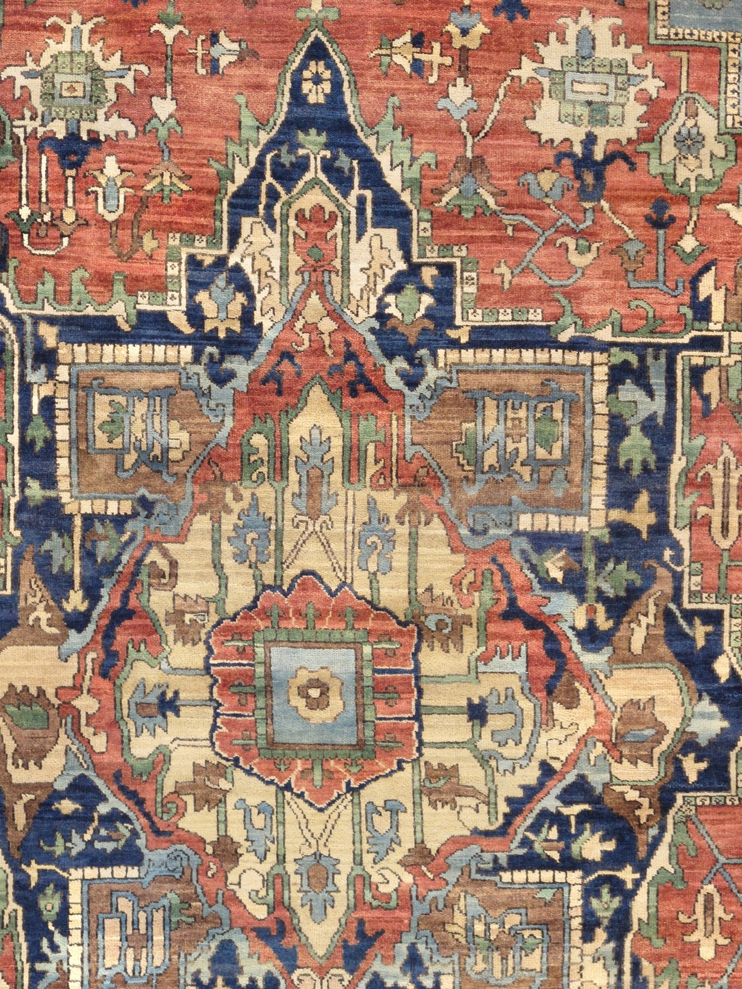 Pasargad Home Serapi Collection Rust Wool Area Rug 4'10" X 7'2"