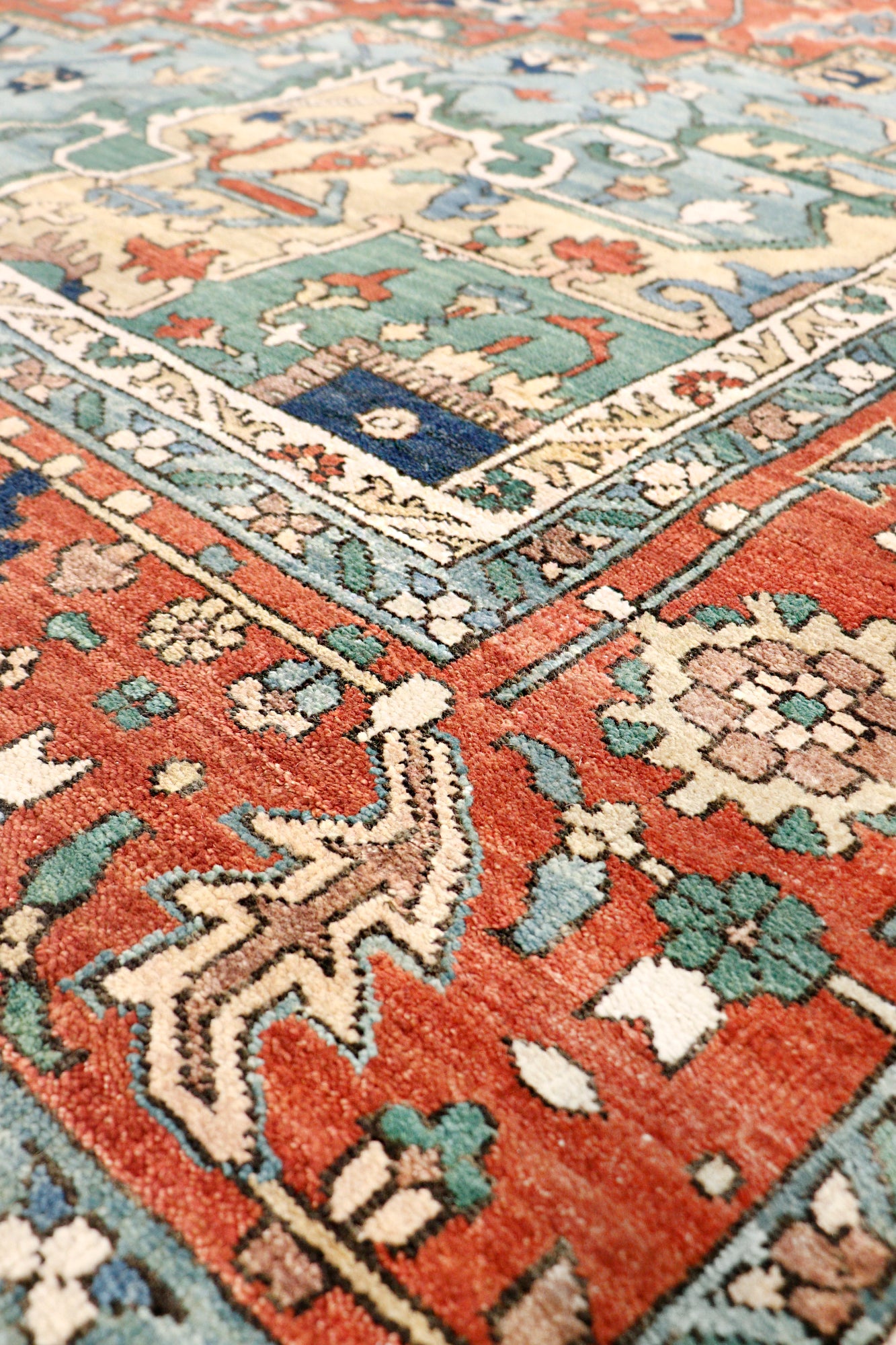Pasargad Home Serapi Collection Rust Wool Area Rug 4'10" X 7'2"