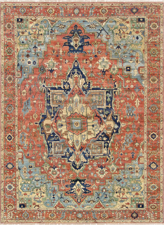Pasargad Home Serapi Collection Rust Wool Area Rug 8'0" X 10'0"