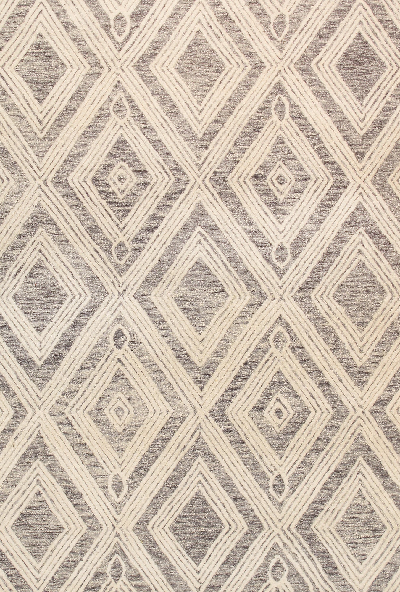 Pasargad Home Modern Collection Silver Bamboo Silk & Wool Rug 8'9" X 11'9"