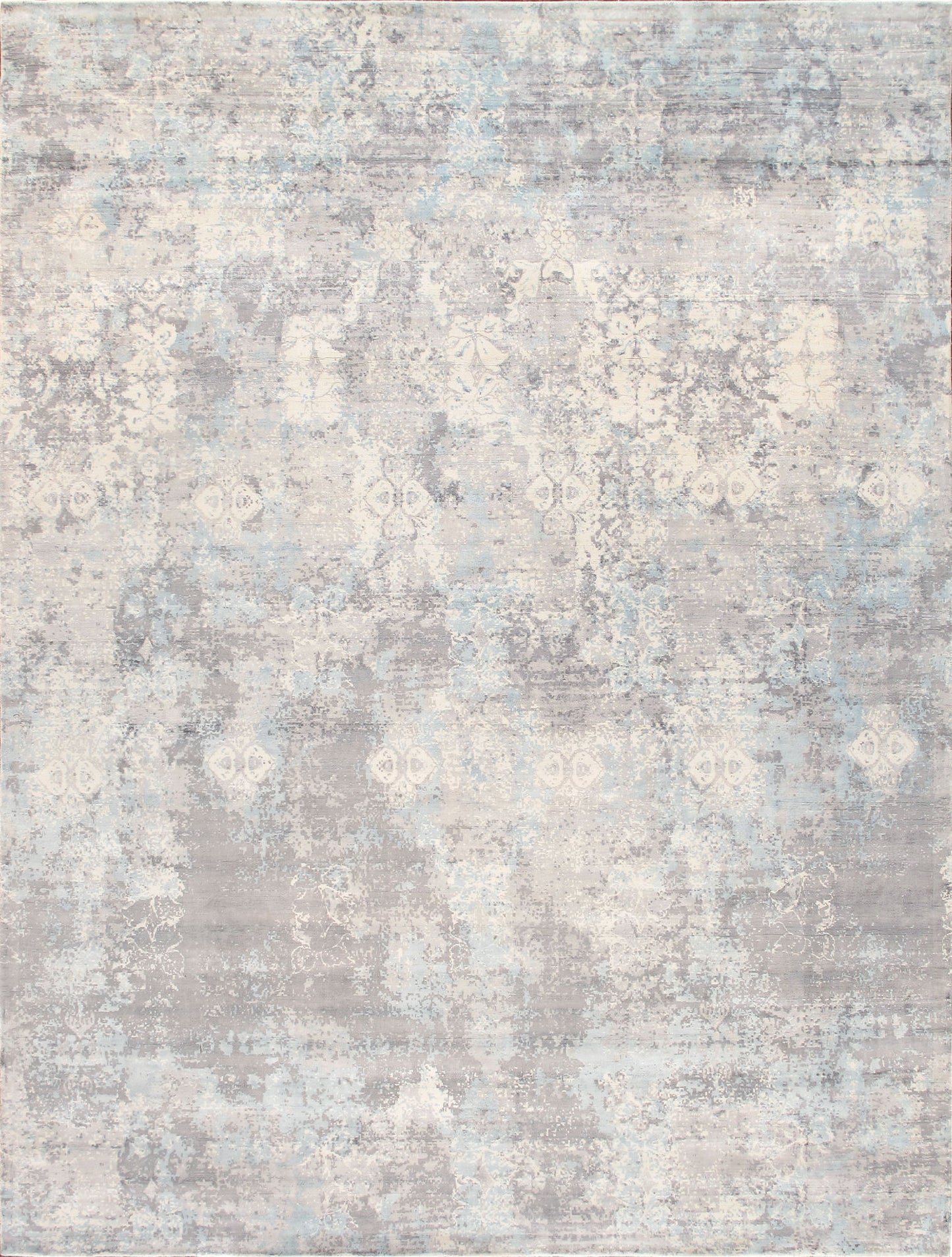 Pasargad Home Mirage Collection Grey Bamboo Silk Area Rug 12'0" X 15'0"