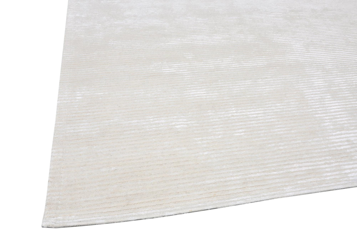Pasargad Home Edgy Collection Beige Bamboo Silk & Wool Area Rug 7'9" X 9'9"