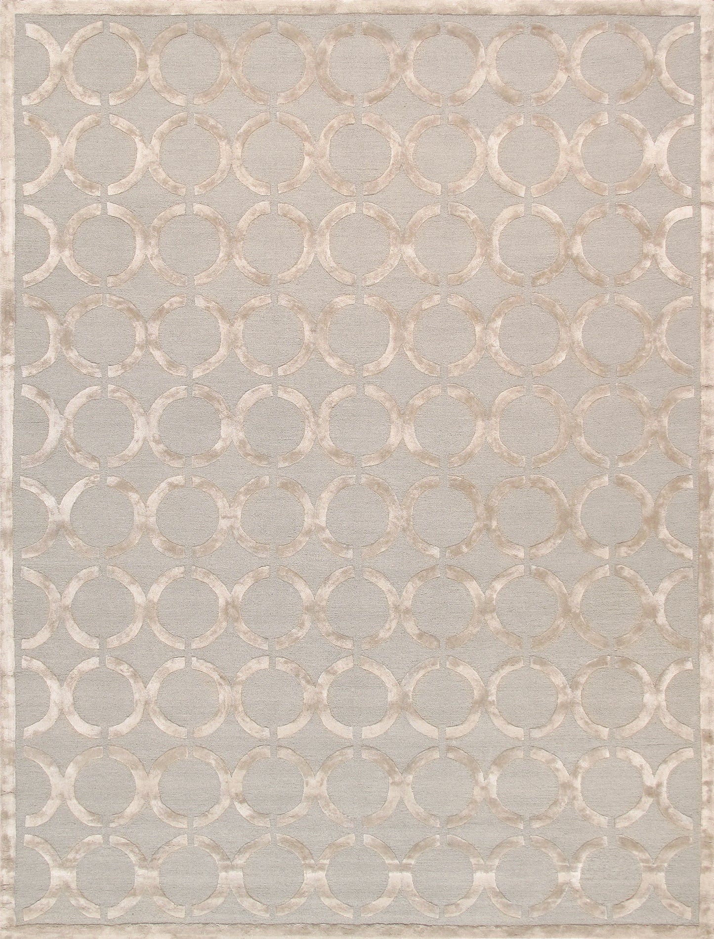 Pasargad Home Edgy Collection Beige Bamboo Silk & Wool Area Rug 12'0" X 15'0"