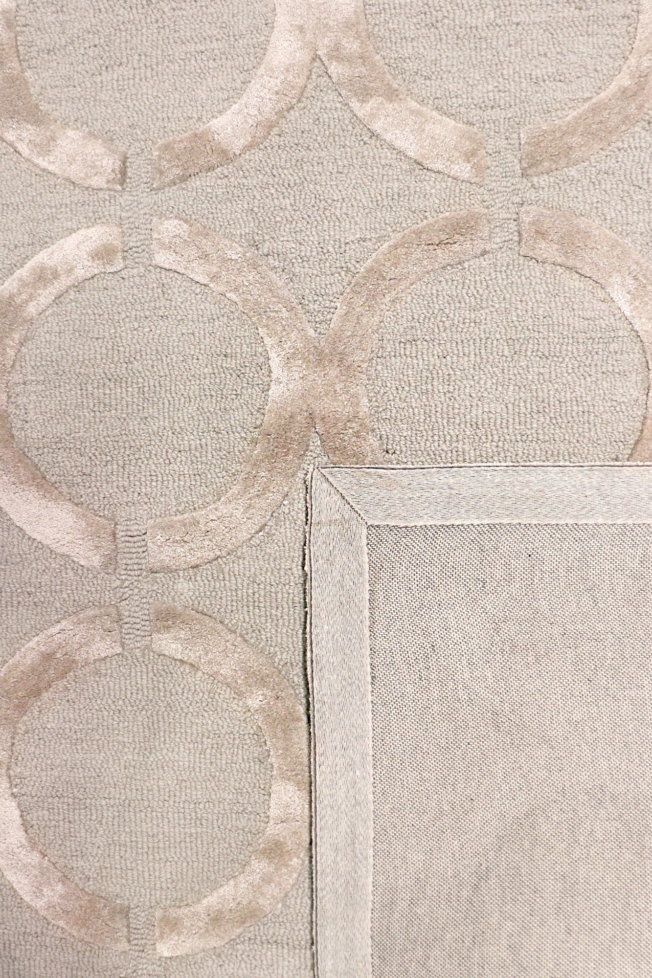 Pasargad Home Edgy Collection Beige Bamboo Silk & Wool Area Rug 12'0" X 15'0"