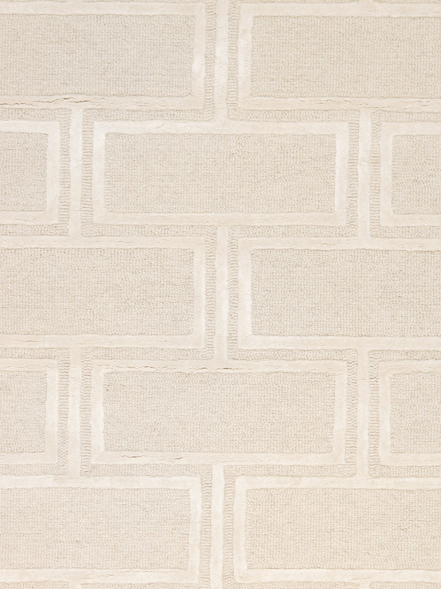 Pasargad Home Edgy Collection Bamboo Silk & Wool Area Rug 12'0" X 15'0" Ivory