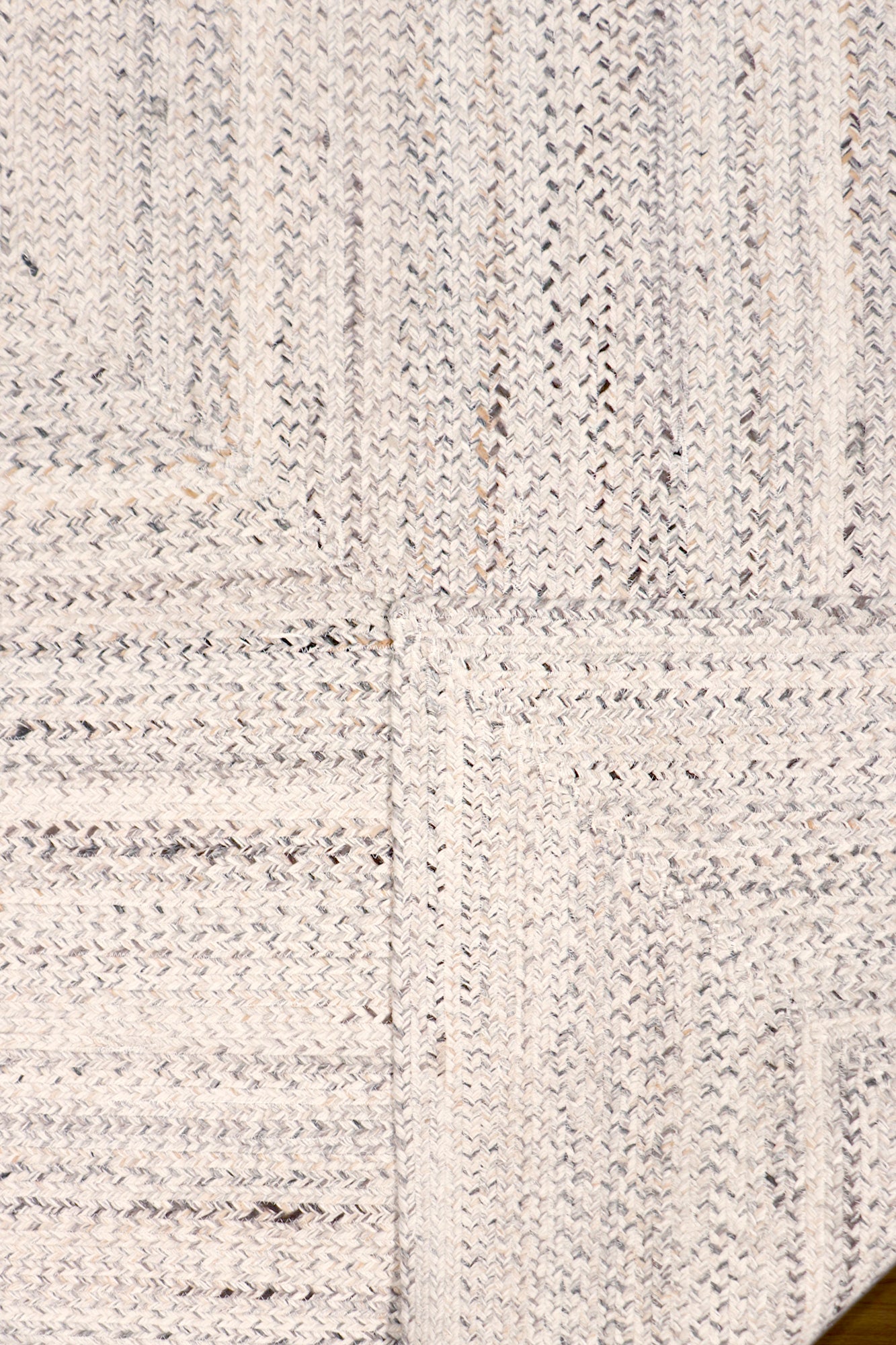 Pasargad Home Lagos Collection Ivory Poly Fabric Area Rug 9'0" X 12'0"