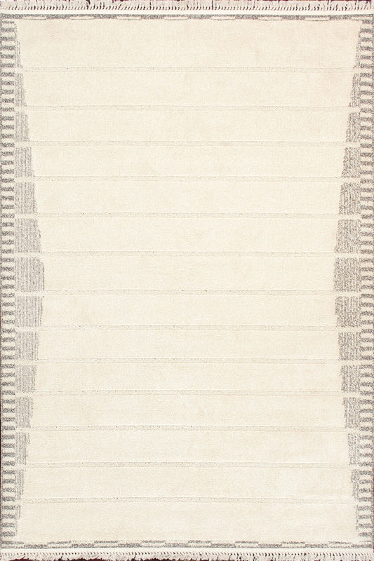 Pasargad Home Sutton Collection Ivory Area Rug 4'0" X 6'0"