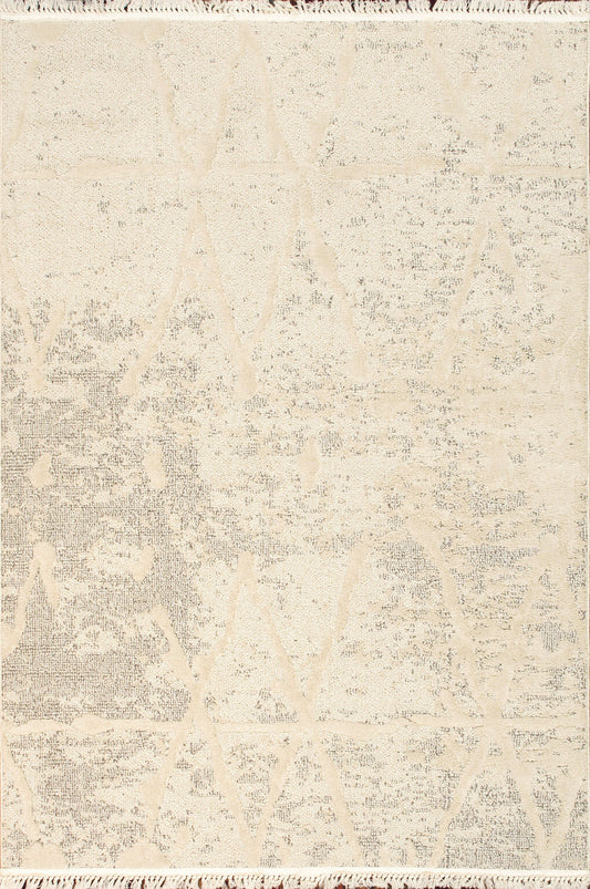 Pasargad Home Sutton Collection Ivory/Grey Area Rug 8'0" X 10'0"
